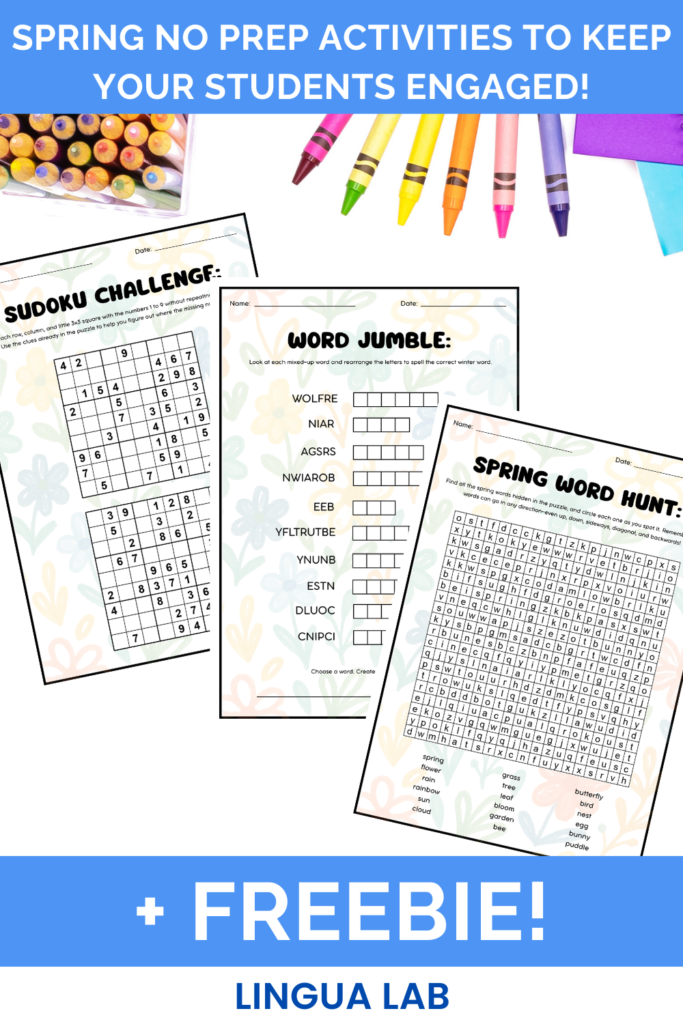 pinterest: free puzzles, sudoku, word jumble, word search